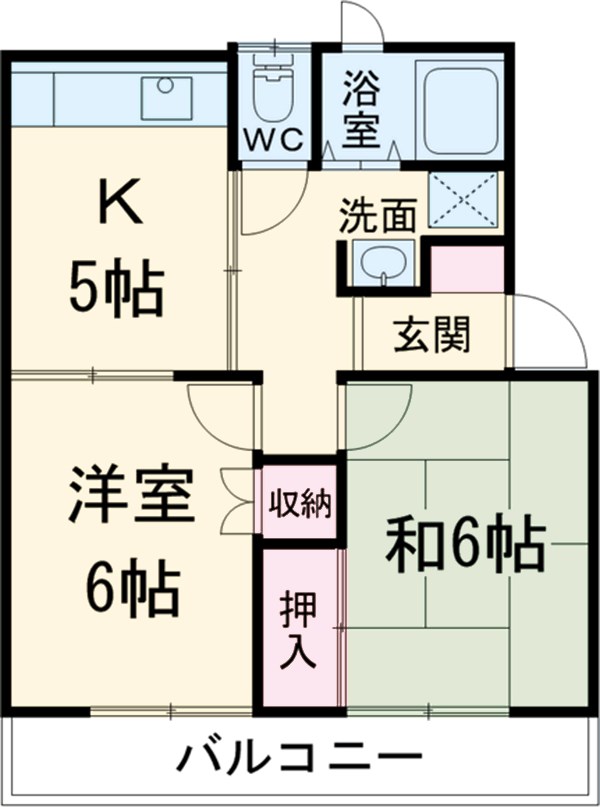 永瀬ハイツの間取り