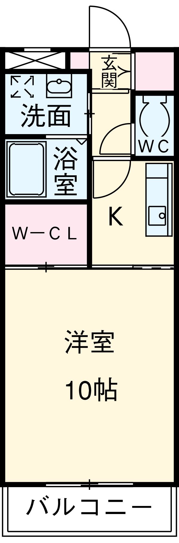 コンフォート中野島の間取り