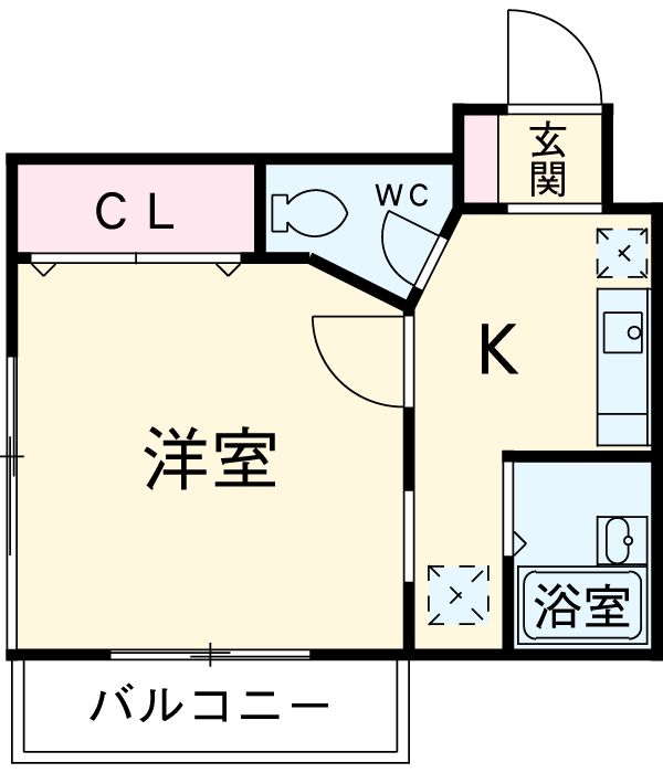 グレーンズフラットの間取り