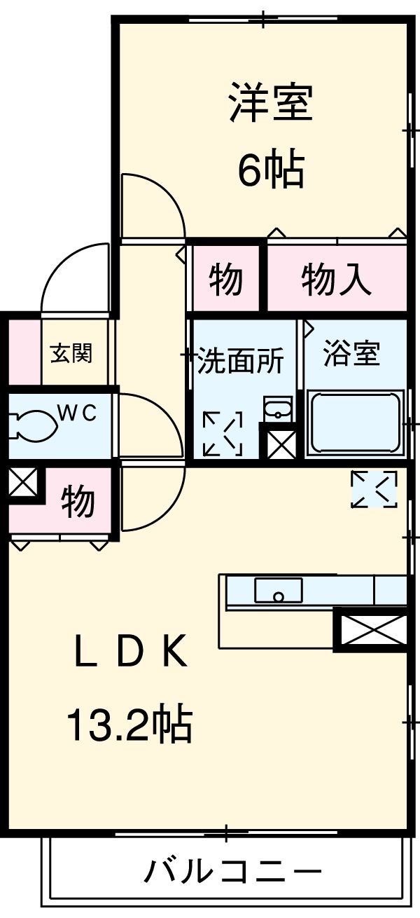 カサベルデ Kの間取り