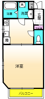 シャンテーム鶴間の間取り