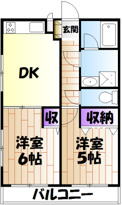 リヴィールマンションⅡの間取り