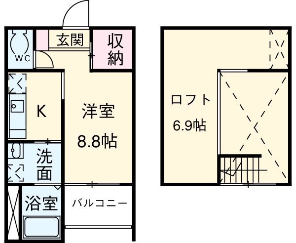 ハイツLLHの間取り