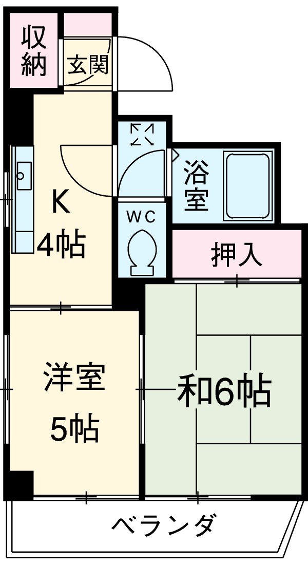 北横浜第1ビルの間取り