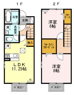 ルーチェ星ヶ丘 A棟の間取り