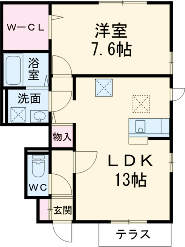 SAKURA Hills Bの間取り