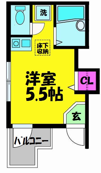 AQUA LUCE Ⅰの間取り