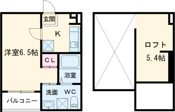 partenza 志賀本通の間取り