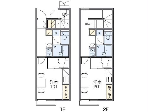 レオパレスアールスコートの間取り