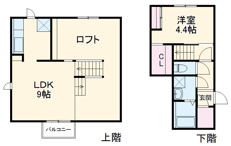 CB東川口ラベルタの間取り