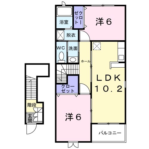 テンプラードナゴミの間取り