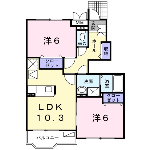 サンプレシャスⅠの間取り