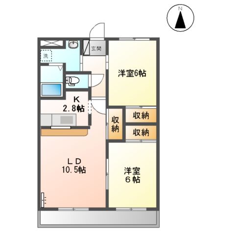 サンハイムKAZUの間取り