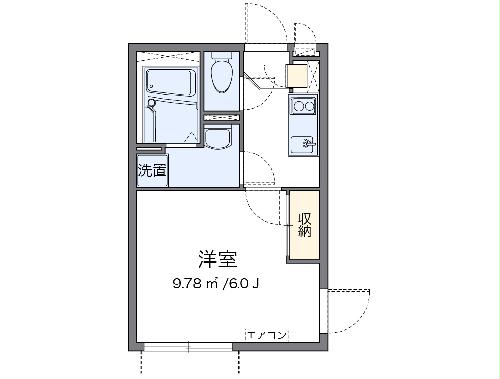 クレイノラメールエムズの間取り