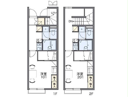 レオパレス陽光 茂原1の間取り