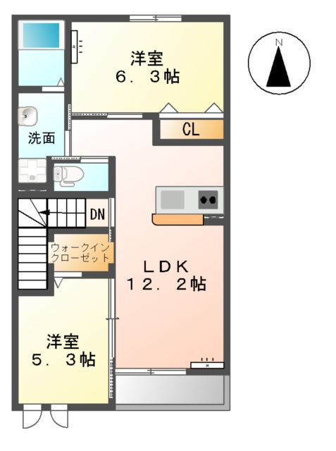 シャルマンコートAの間取り