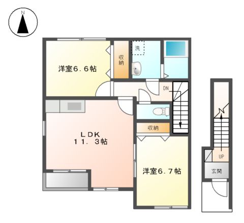 メルヴェーユの間取り