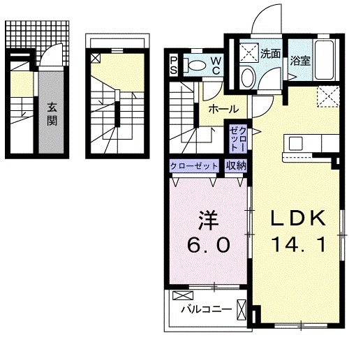 カーサフォレストⅠの間取り