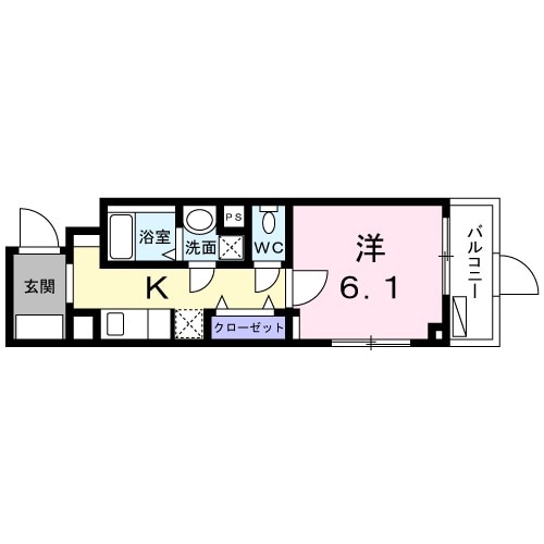ヴィチーノ　アル　ポンテ品川・01020号室の間取り