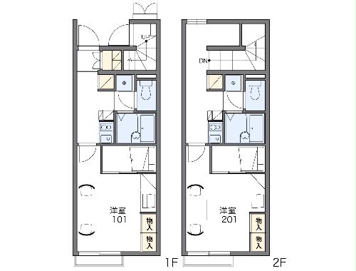 レオパレスパピヨンAの間取り