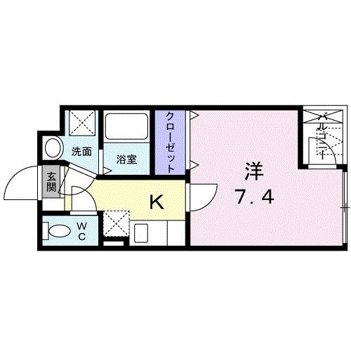 フリーデ・03020号室の間取り