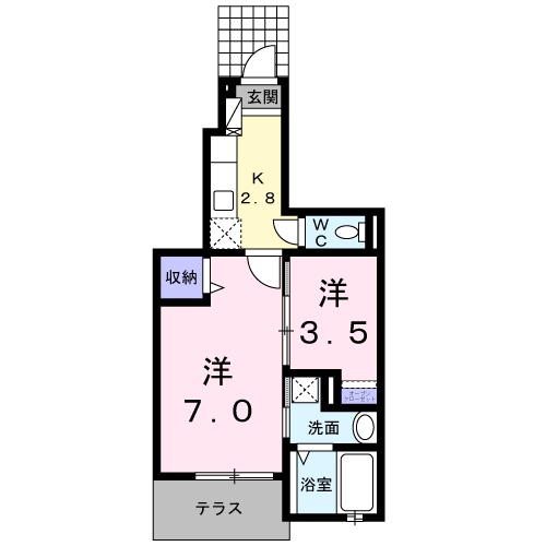 ジェルメ南葛西の間取り