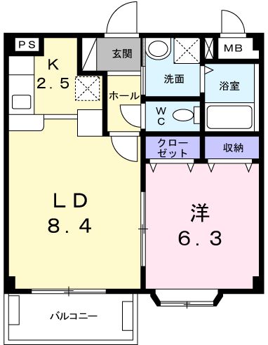 ベル・ソレイユBの間取り