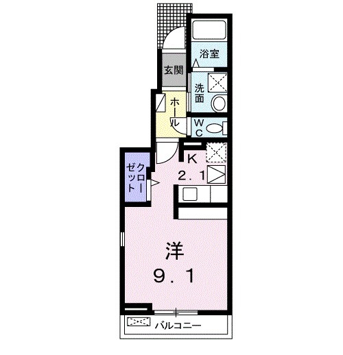 フォーブル中森Ⅱの間取り