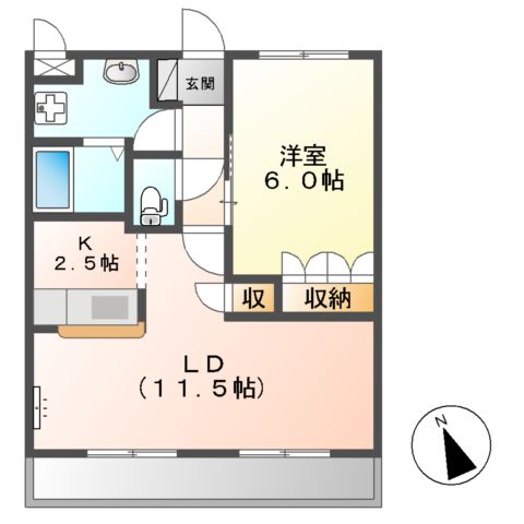 マーガレットガーデンⅢの間取り