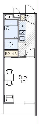 レオパレス荒崎の間取り