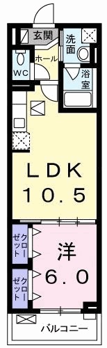 ヴィラ デ オーブ 34の間取り