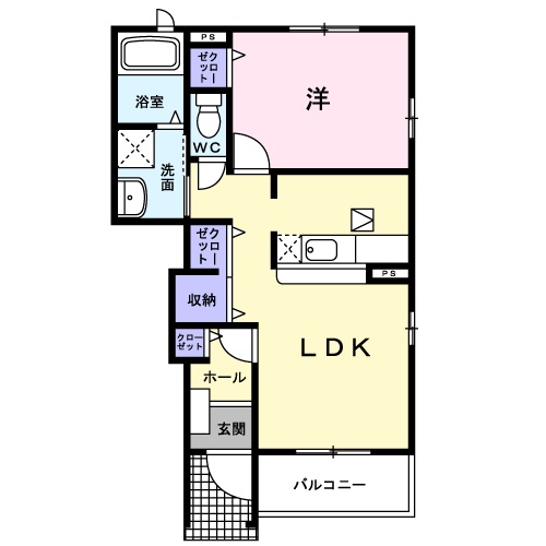 ラフィーネAの間取り