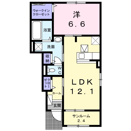 ハピネスハウスRの間取り