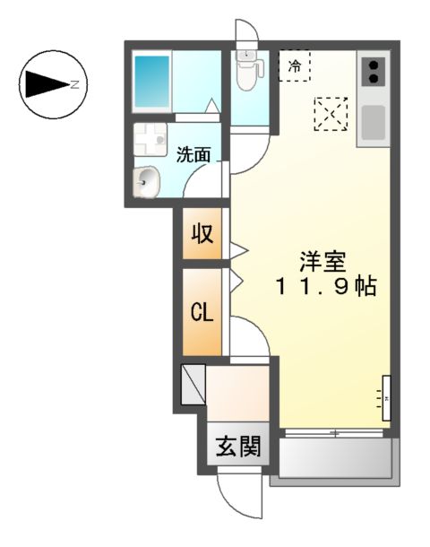 カルマ スパーチオ城北の間取り