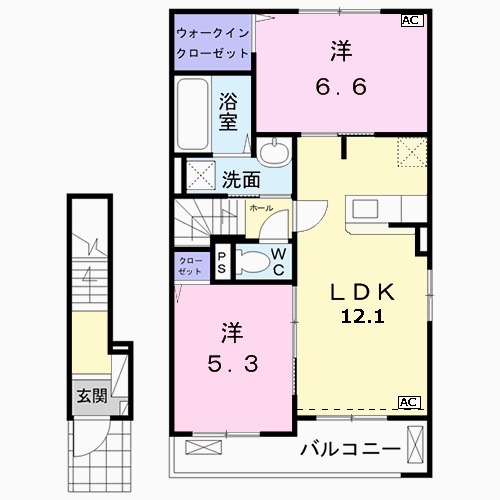 フィーレダンクⅡの間取り