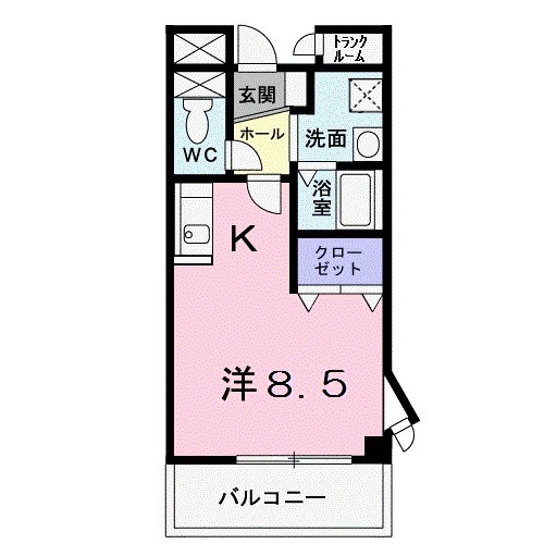 セルフィール AKAYAMAの間取り