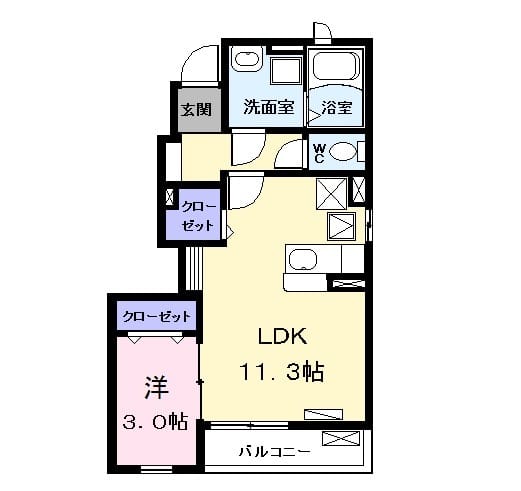 グリーンコンフォートⅡの間取り