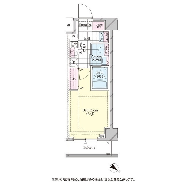 シェル品川戸越の間取り