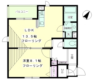 エスペランサ神宮前・102号室の間取り