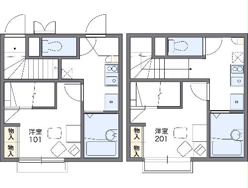 レオパレスプラド岩塚の間取り