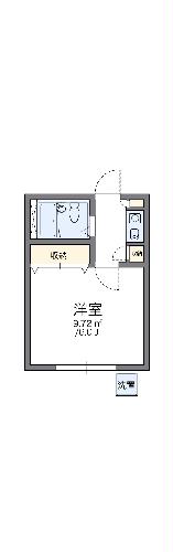 レオパレス相模原第1の間取り