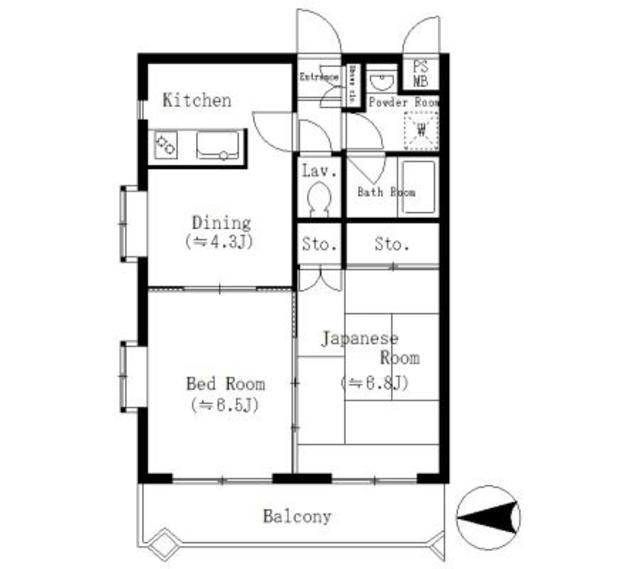 アビタシオン南葛西の間取り