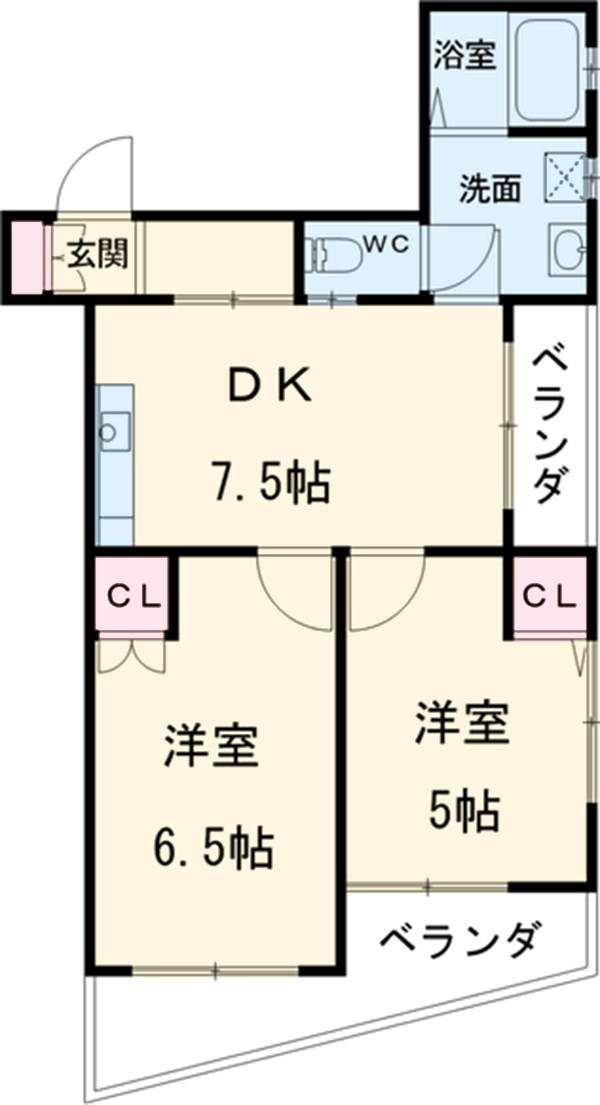 エスポワール西が丘の間取り
