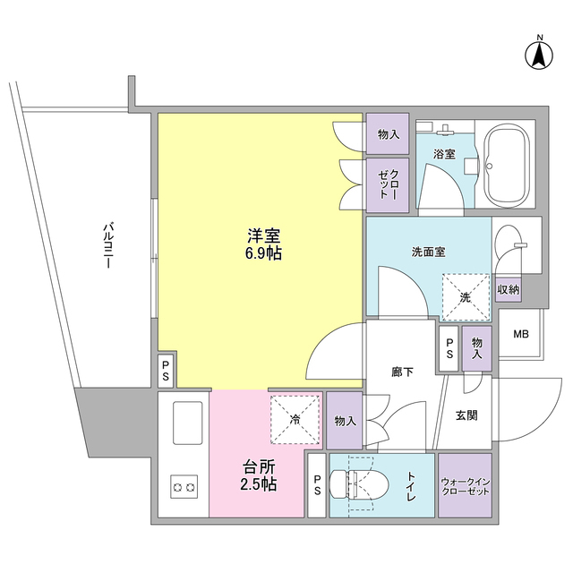 プラウドタワー亀戸の間取り