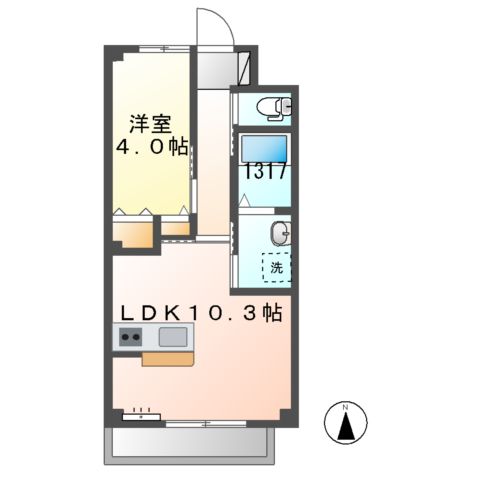 ゼファーガーデンセカンドの間取り