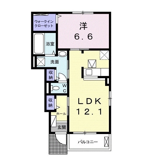プランドール スギAの間取り