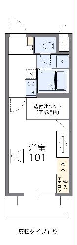 レオパレスパルコートCの間取り