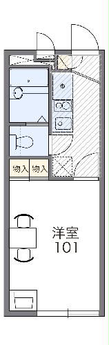 レオパレスソフィア Ⅱの間取り