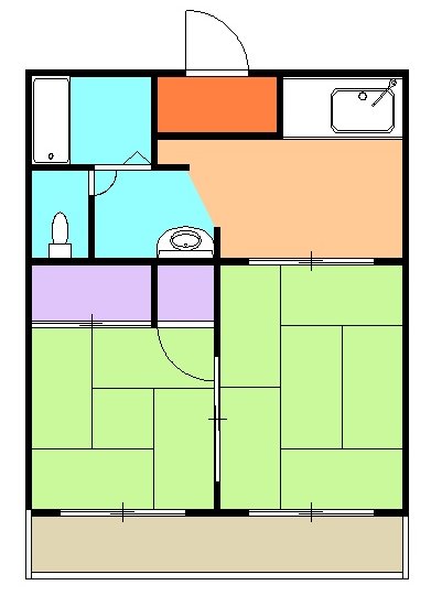 コーポ望月の間取り