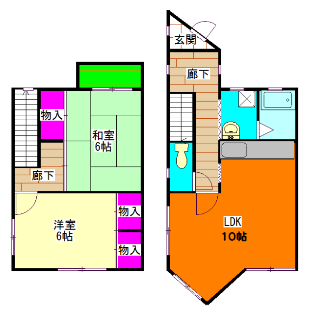 リュンヌ・ドゥ北安東の間取り